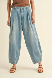 MIOU MUSE Loose Fit Denim Pants