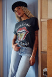 DAYDREAMER Rolling Stones Ticket Fill Tongue Tour Tee