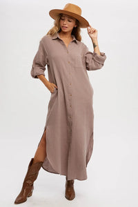 Maybelline Button Up Maxi Dress