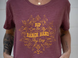 WRANGLER ‘Rip Can Be My Ranch Hand’ Cropped Tee
